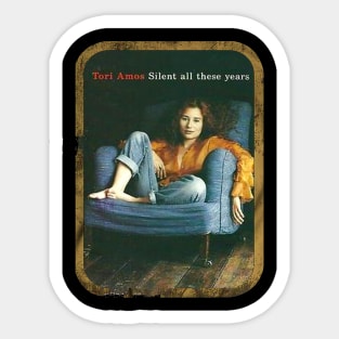 Retro Tori Amos ///Silent all - these years Sticker